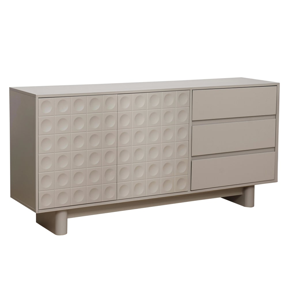 Buffet moderne rectangulaire L160 cm beige