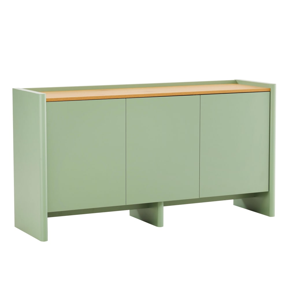 Buffet 3 portes moderne rectangulaire L140 cm vert
