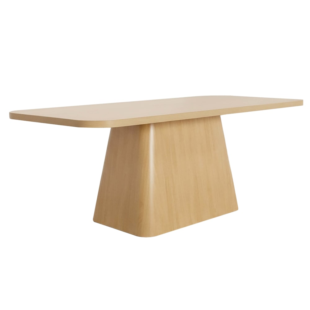 Table à manger scandinave rectangulaire 180 cm effet bois clair