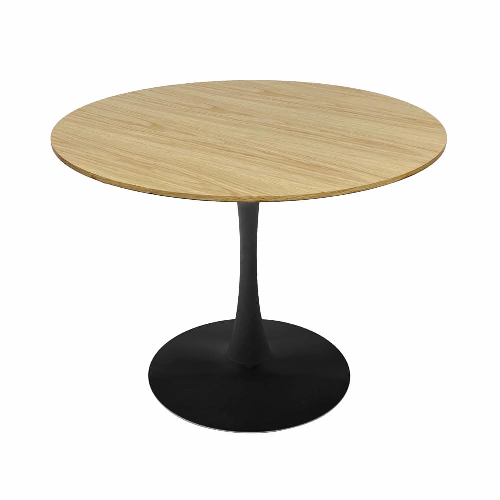 Table à manger ronde 4 personnes D100 cm bois clair
