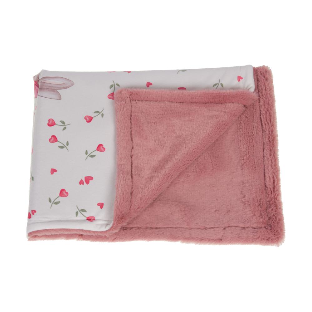 Plaid ballerine 100x75 cm rose en polyester - Maisons du Monde