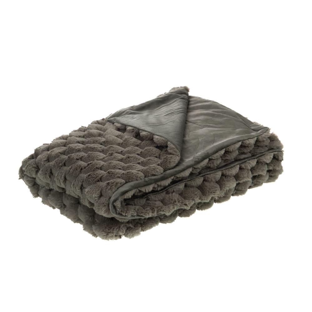Plaid kaki 130x170 cm vert en polyester Plaid kaki 130x170 cm vert en polyester