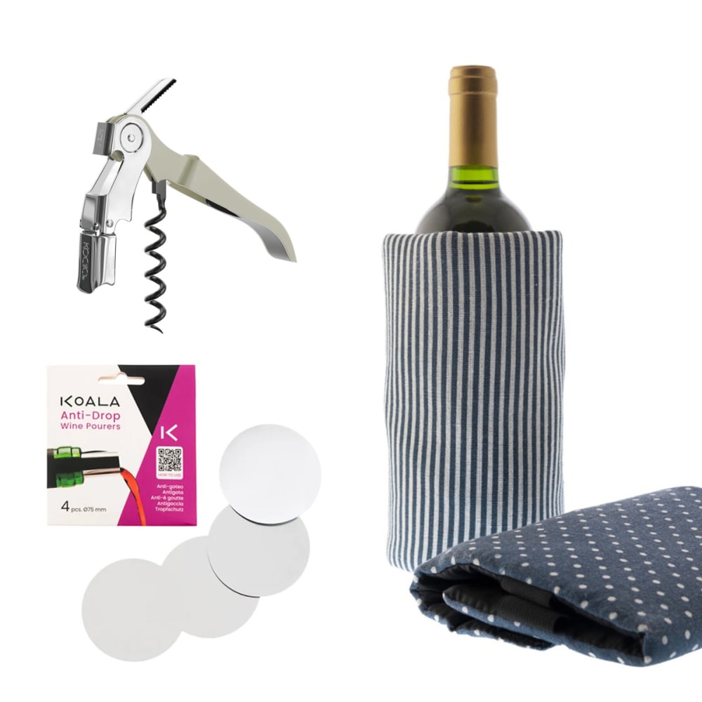 Set initiation 3 pièces pour la dégustation des vins - bleu