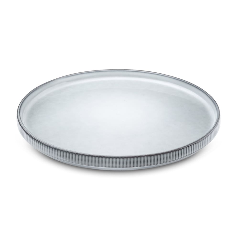 Assiette plate en grès