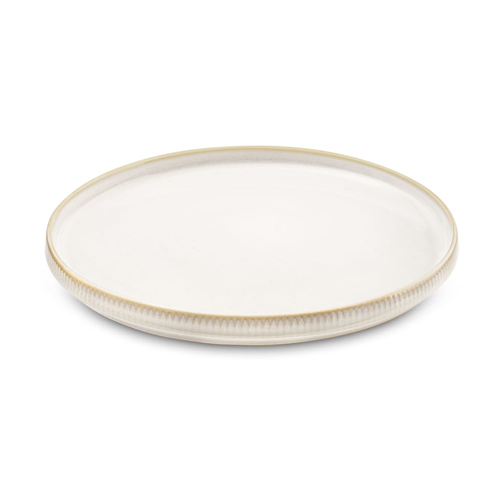 Assiette plate en Grès Beige