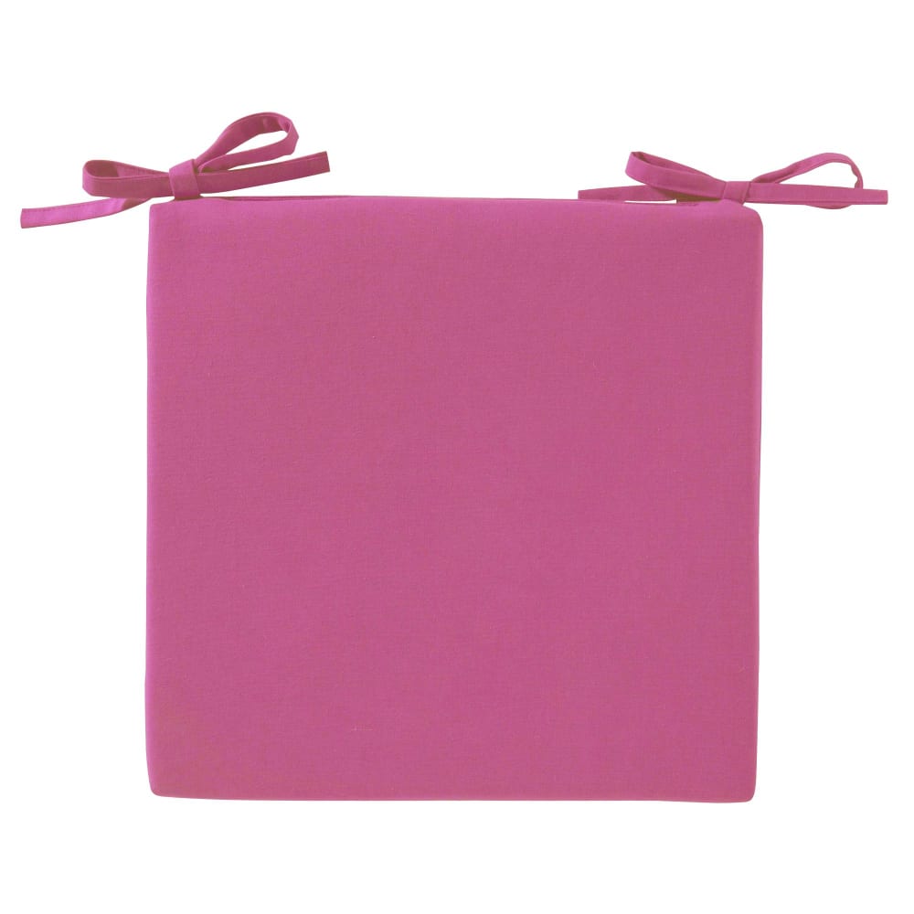 Lot de 2 Galettes en coton rose framboise 40x40cm