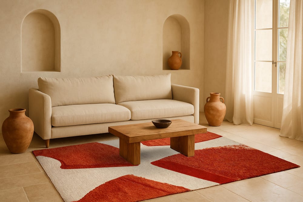 Tapis salon et chambre - plat