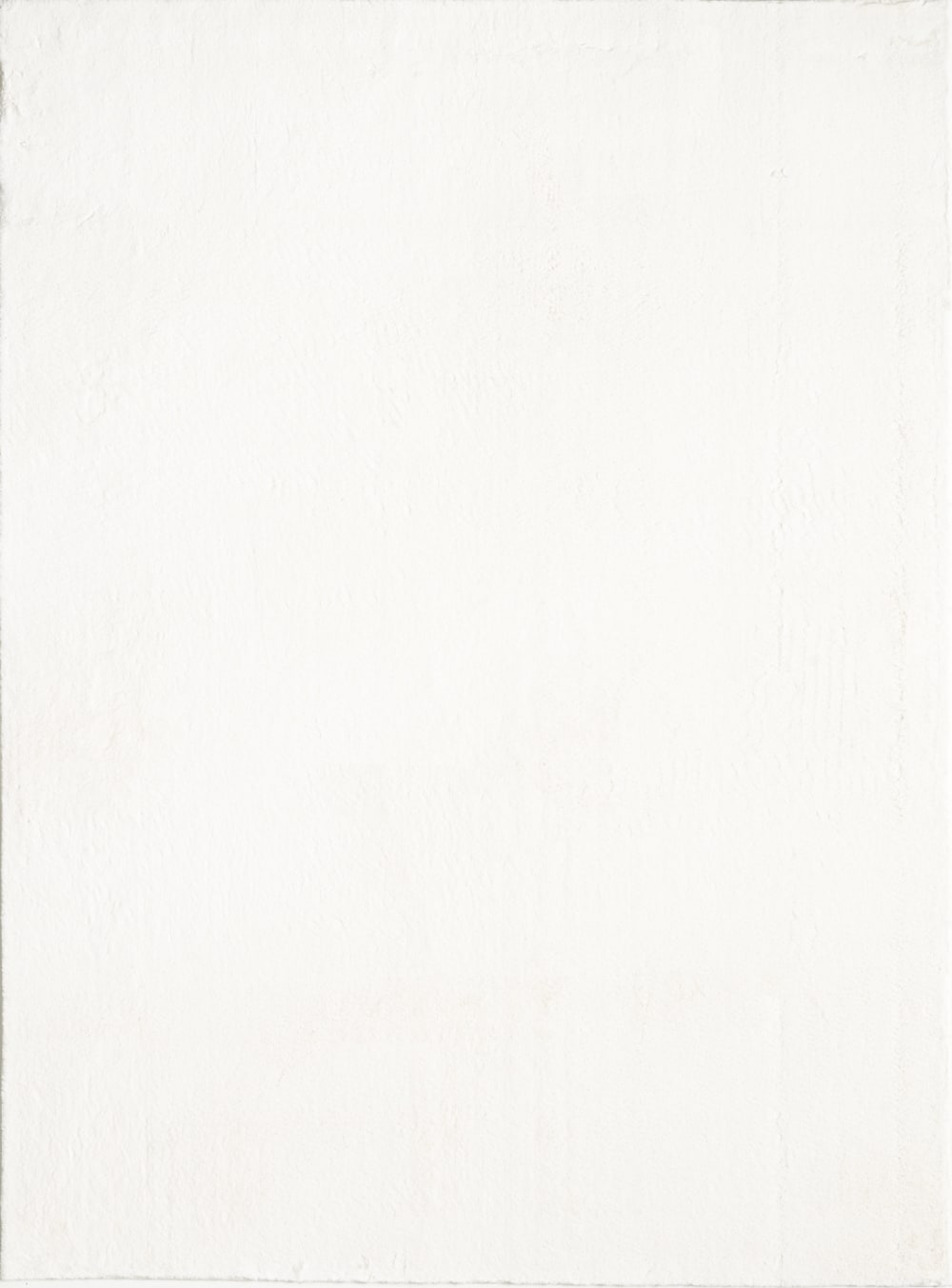 Tapis lavable moelleux élégant uni, Crème, 80 x 300 cm