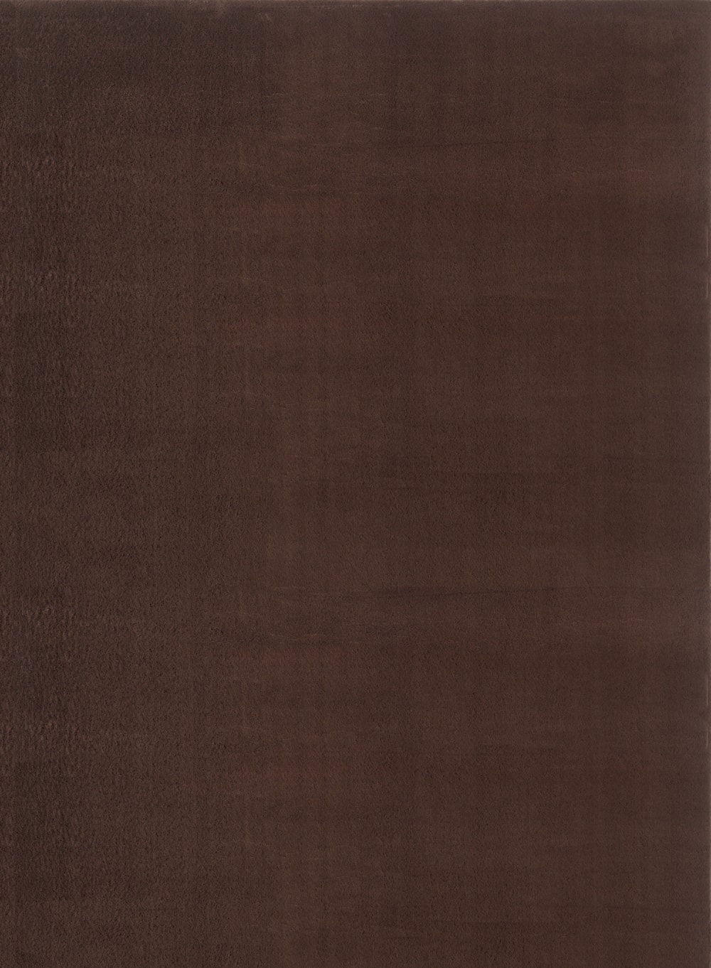 Tapis lavable moelleux élégant uni, Marron, 80 x 300 cm