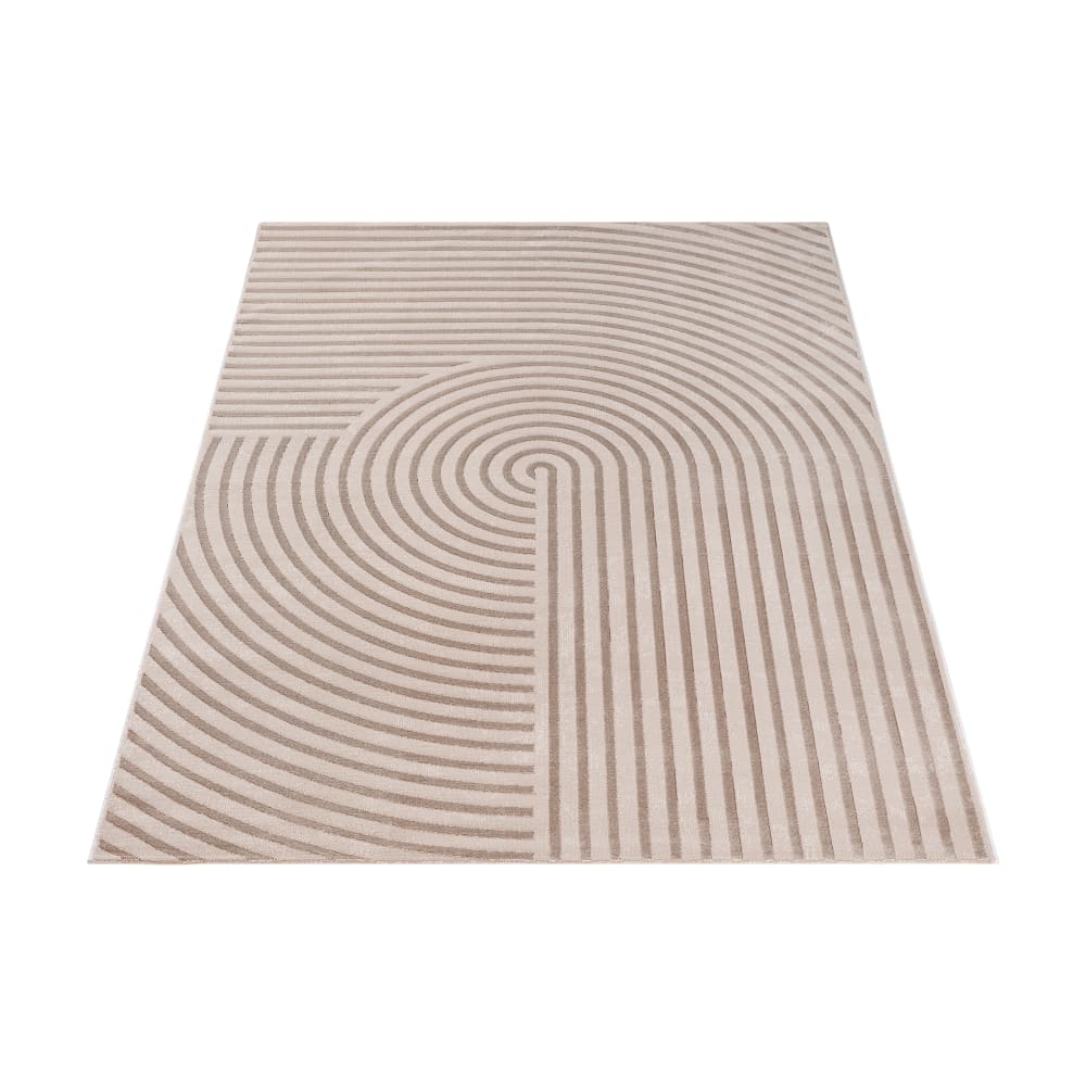 Tapis moderne poil doux, beige foncé, 80 x 300 cm — vue 4