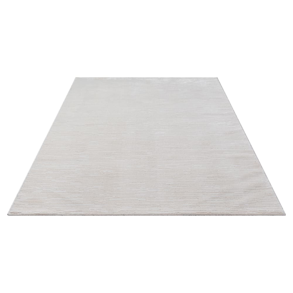 Tapis Lima design doux, velours recyclé, Crème, 160 x 230 cm — vue 4