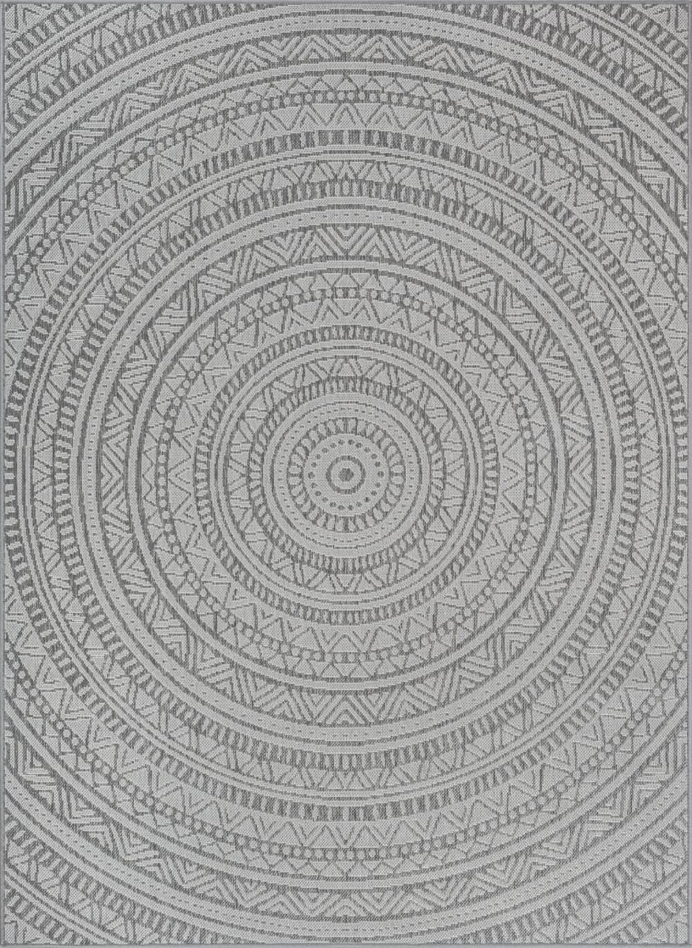 Tapis Mistra exterieur moderne design, Anthracite, 140 x 200 cm