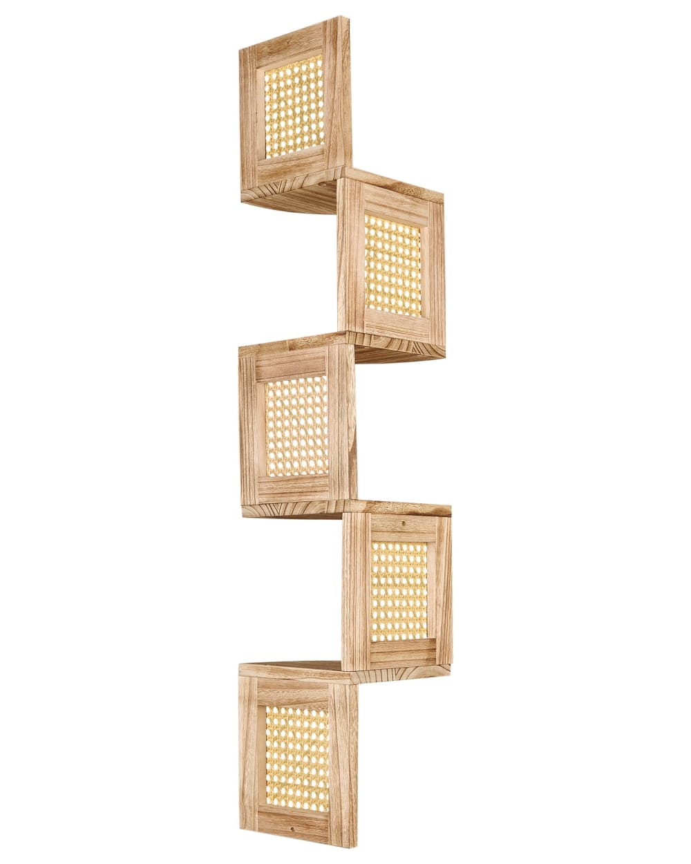 Bibliothèque en bois bois clair 19x19