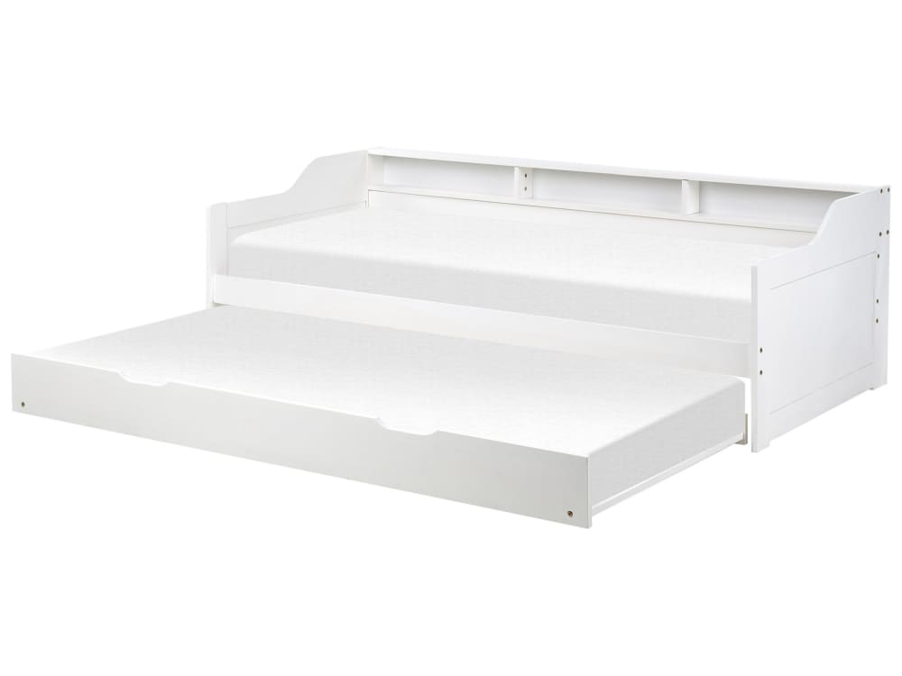 Lit gigogne en bois blanc