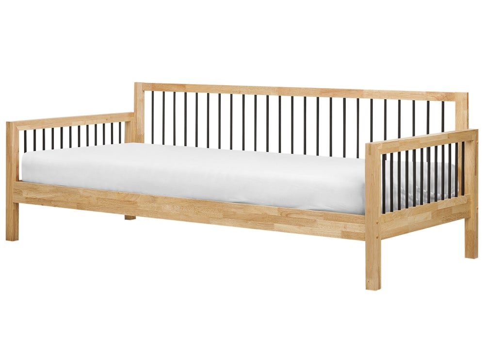 Lit gigogne en bois marron
