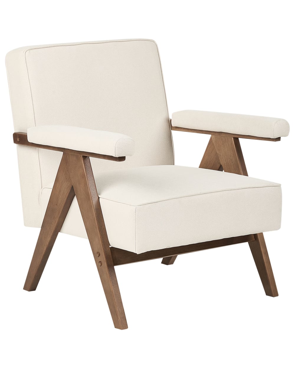 fauteuil en tissu beige