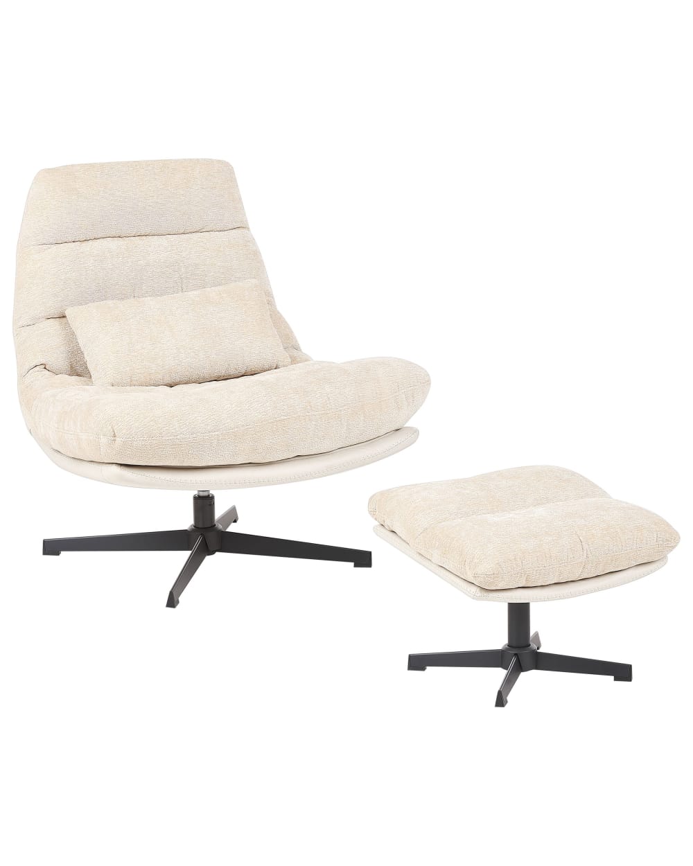 Fauteuil pivotant tissu