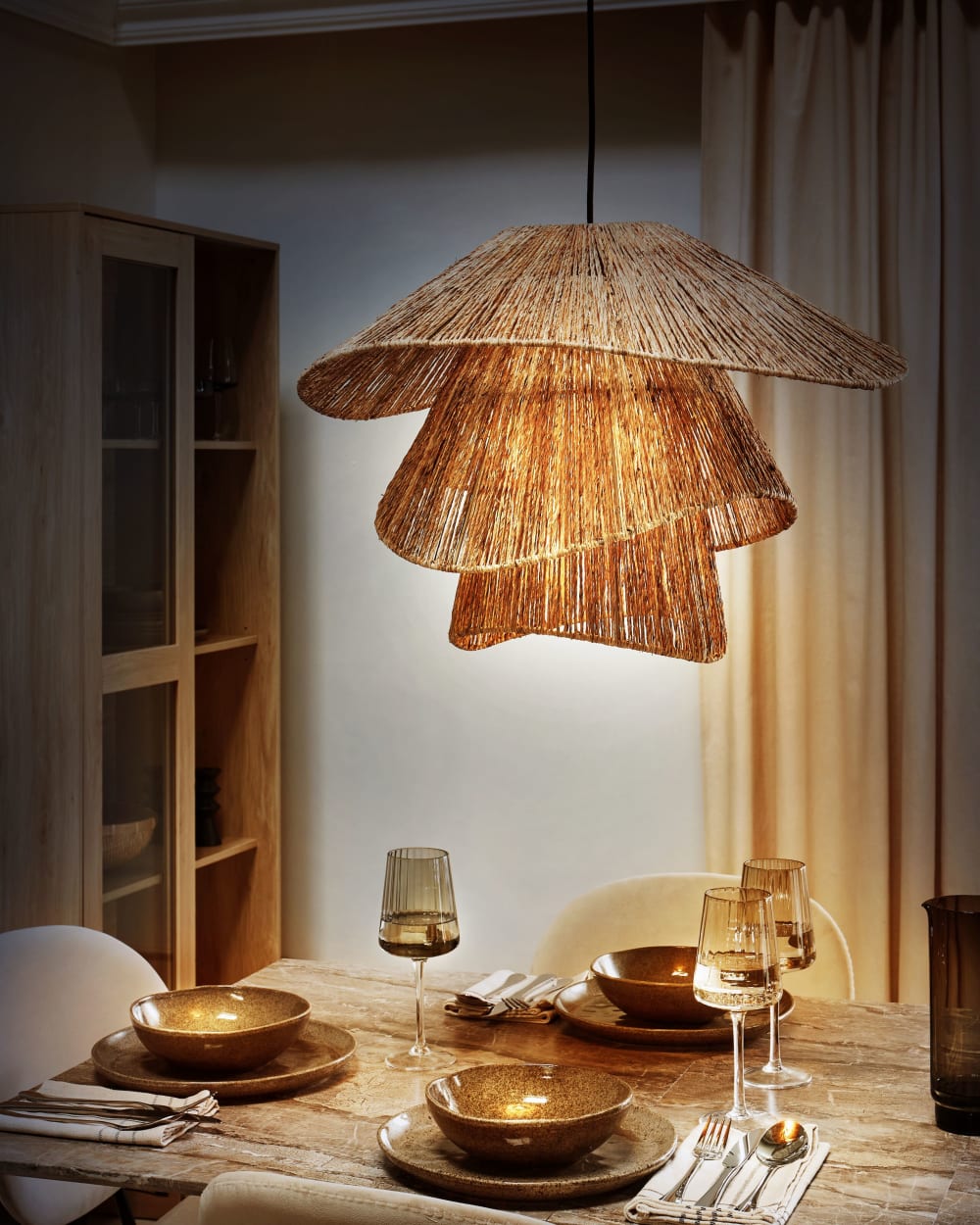 Suspension d’intérieur jute naturel — vue 3