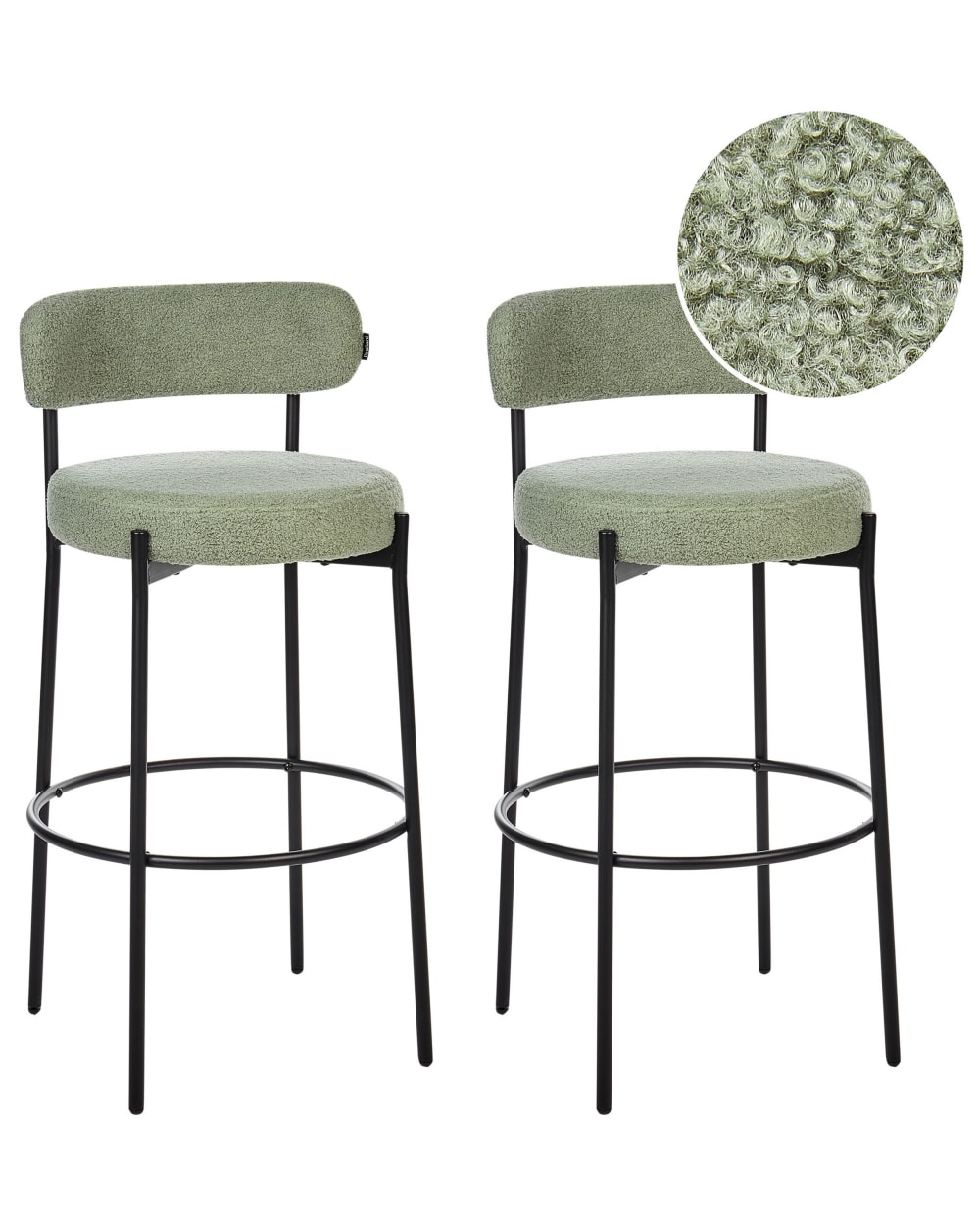 lot 2 chaises bar - clair