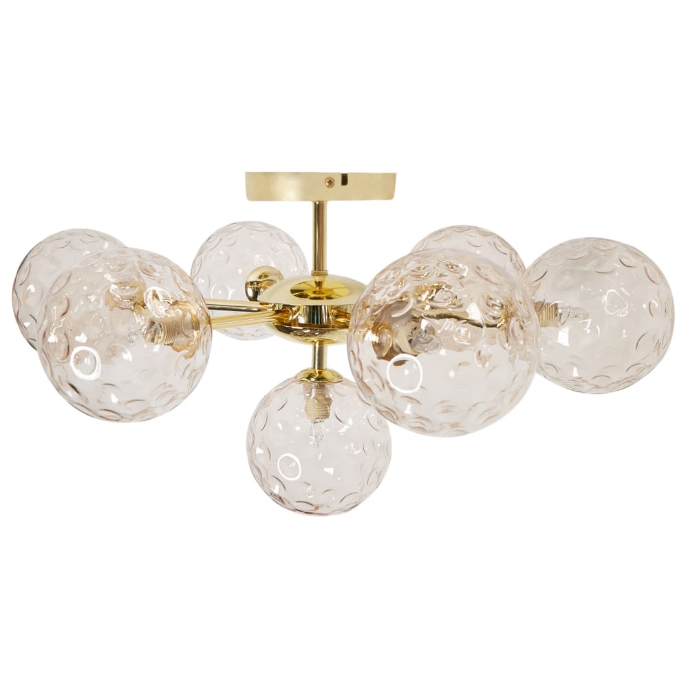 Plafonnier verre beige — vue 4