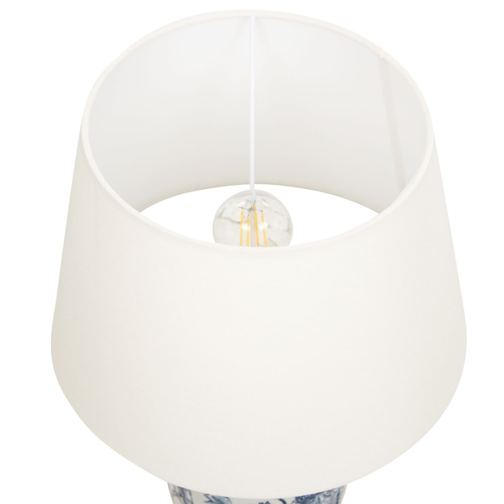 Lampe à poser porcelaine blancbleu — vue 4