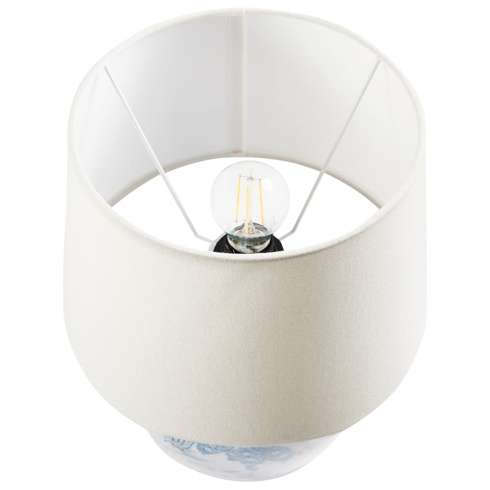Lampe à poser porcelaine blancbleu — vue 4