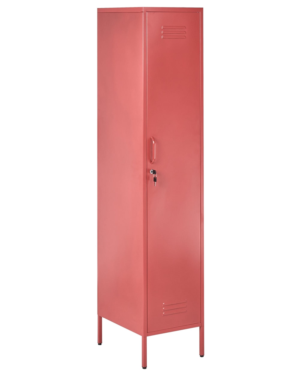 Meuble de rangement métal - rouge