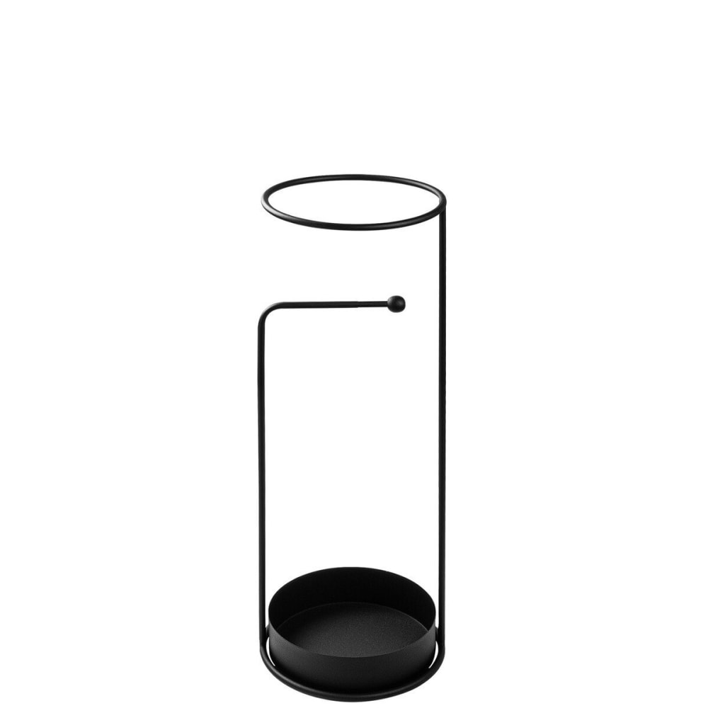 Paraguero en metal negro H60 cm