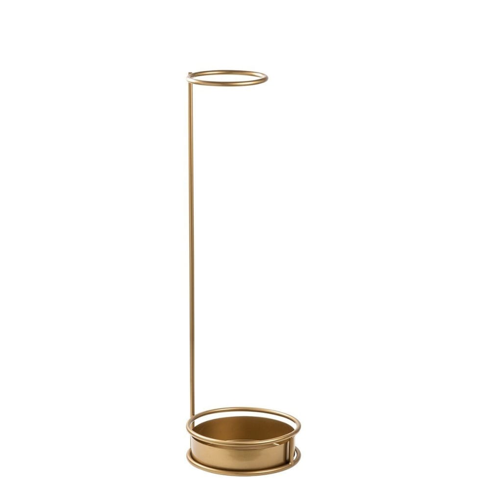 Calicosy Schirmständer mit runder Basis aus goldfarbenem Metall H75 cm style modern - Metall