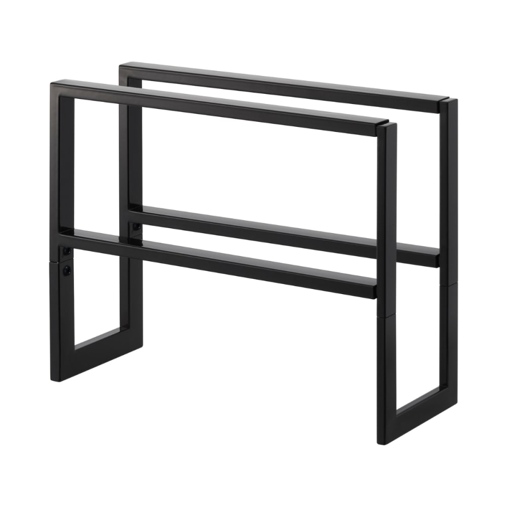 Meuble à chaussures extensible en métal L38 cm - Noir