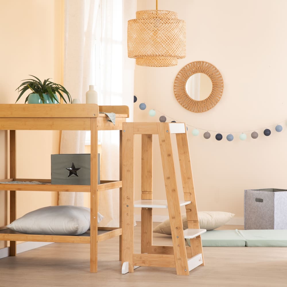 Lernturm Montessori aus Bambus bicolor - Maisons Du Monde