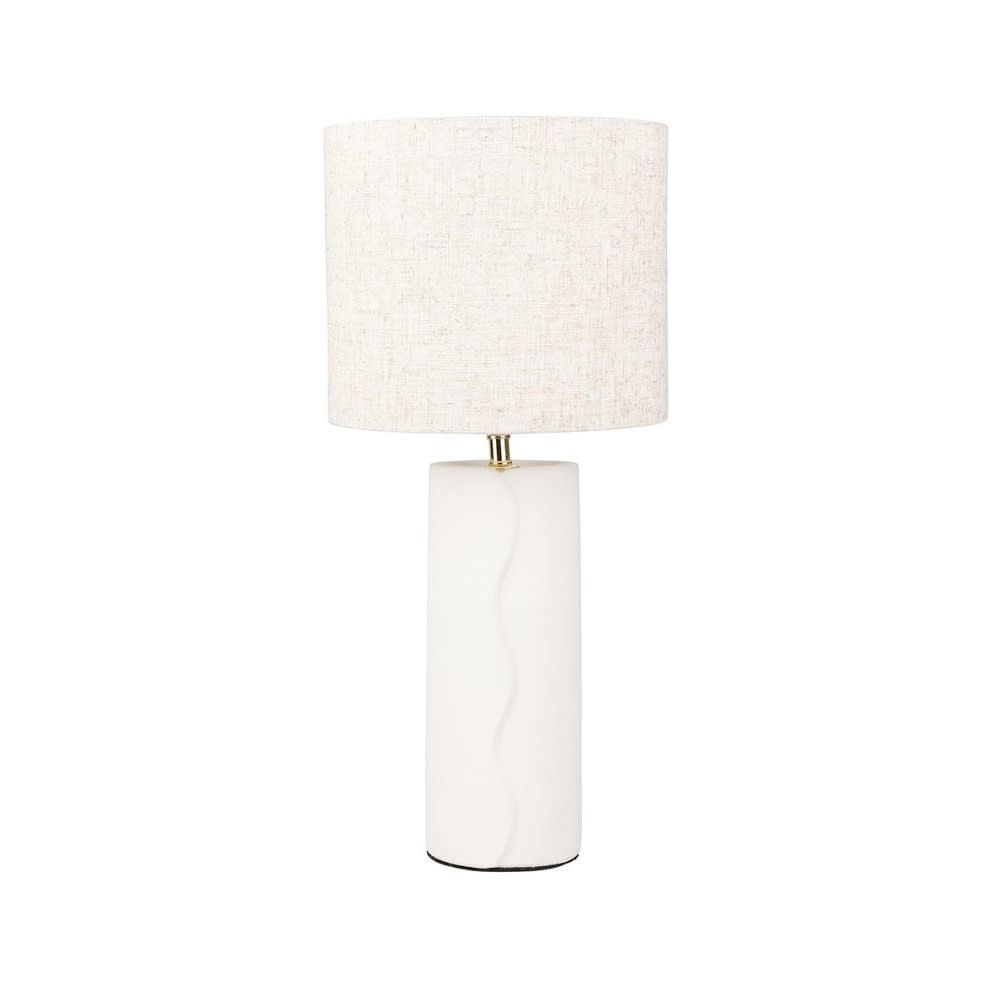 Lampe en céramique coloris blanc