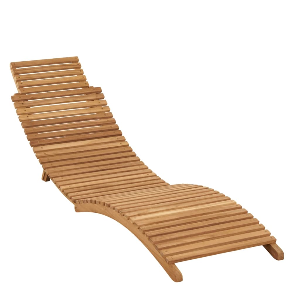 Transat pliant en teck massif