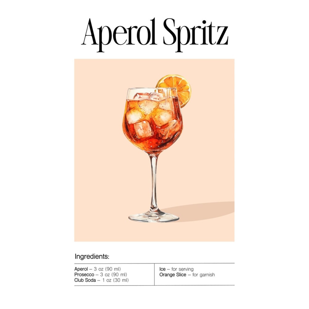 Tableau sur toile Aperol Spritz 30x45