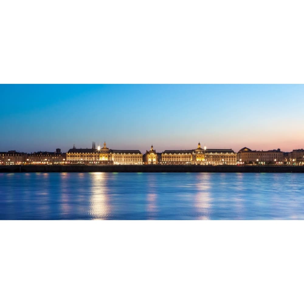 Tableau sur verre synthétique place de la bourse Bordeaux 65x145