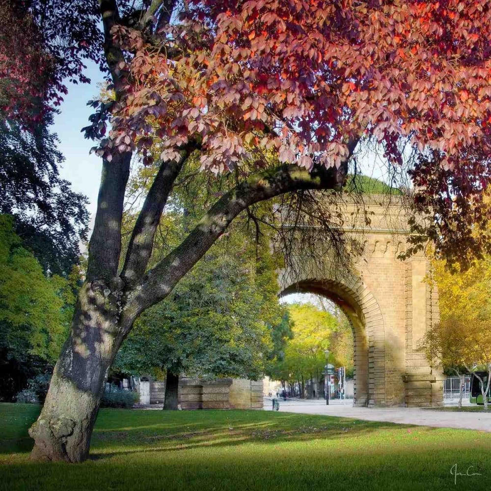 Tableau sur verre synthétique porte Serpenoise de Metz 90x90