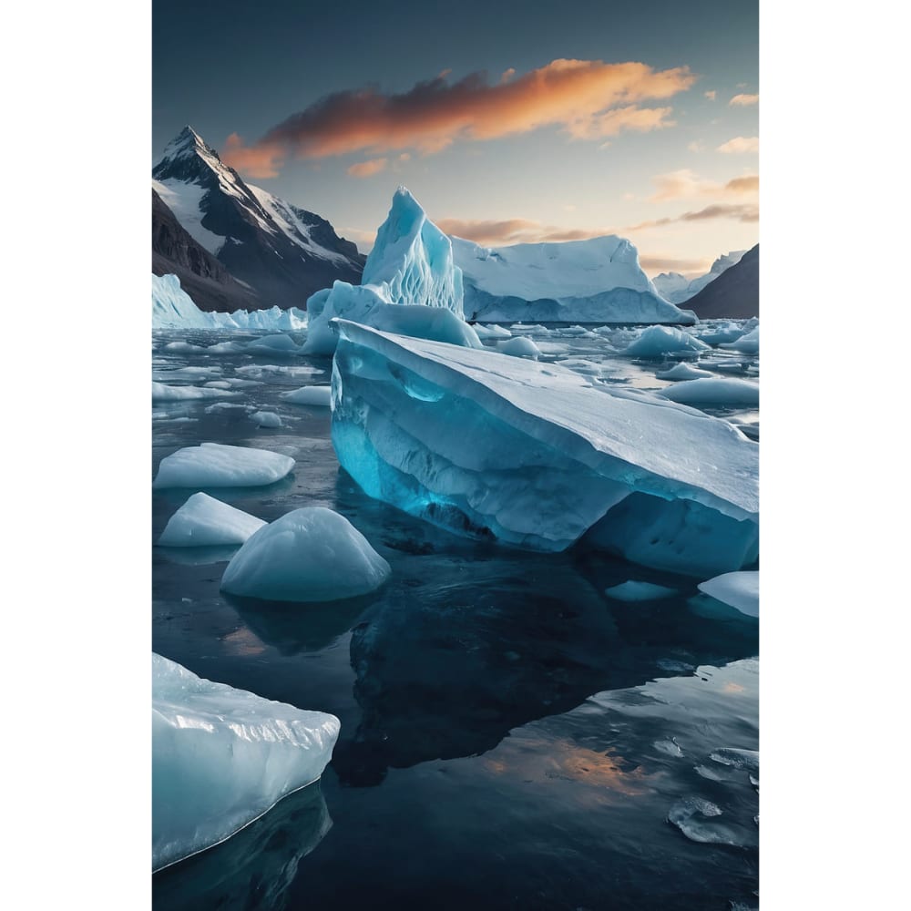 Tableau sur toile iceberg arctique 30x45
