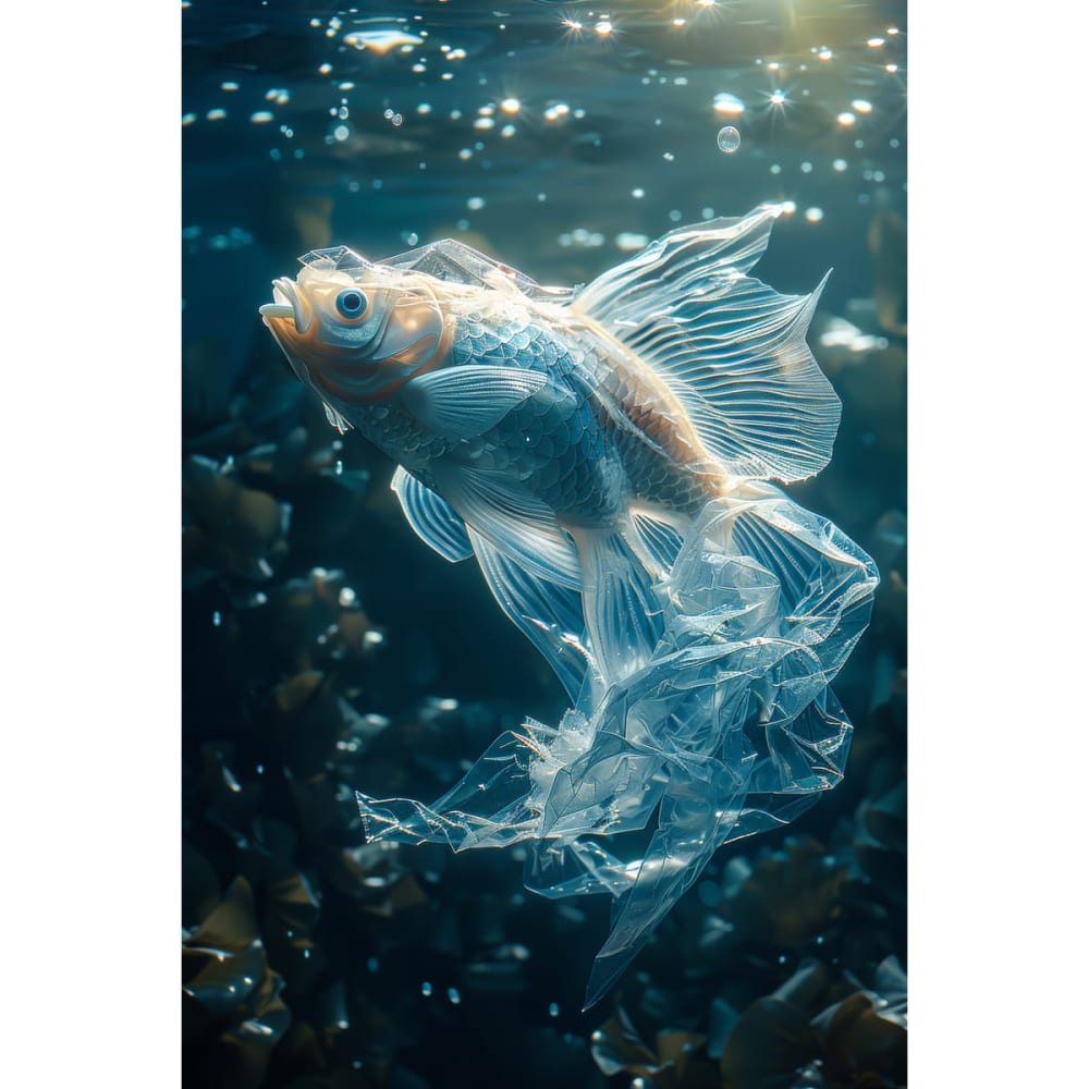 Tableau sur toile poisson majestueux 30x45