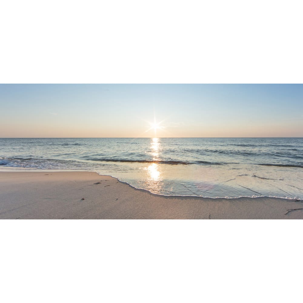 Tableau sur verre synthétique sunset 65x145