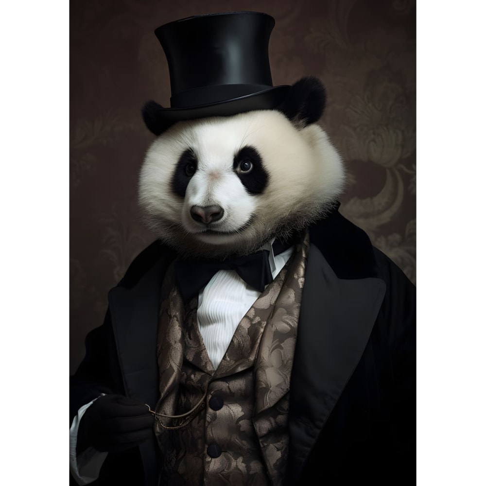 Tableau sur toile Panda dandy 65x97