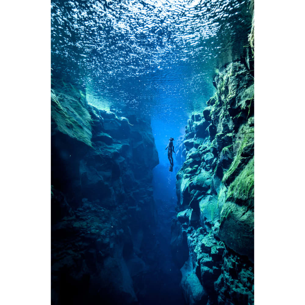 Tableau sur toile paysage sous-marin 30x45