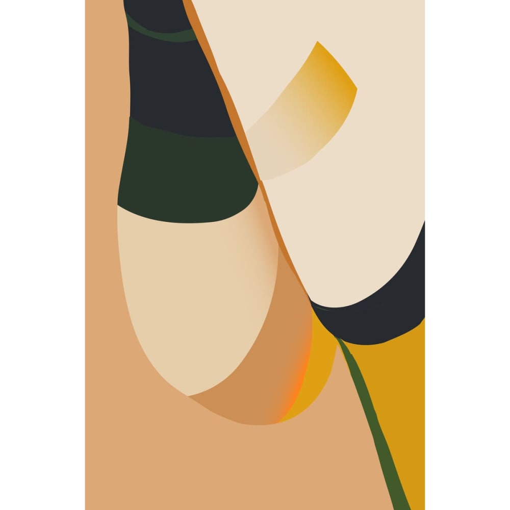 Tableau sur toile équilibre chromatique abstrait 30x45