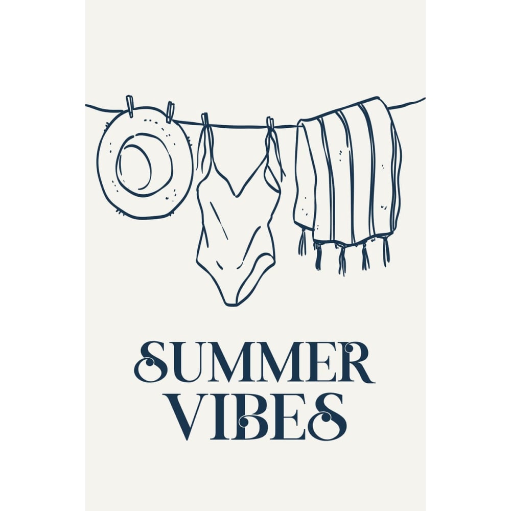 Tableau mural encadré summer vibes 65x97