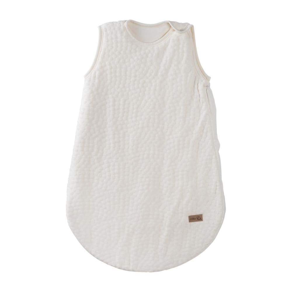 roba Babyschlafsack 70 cm aus Bio-Baumwolle - Weiß / Oyster style modern WEISS Öko-Tex Zertifikat BAUMWOLLE Baby