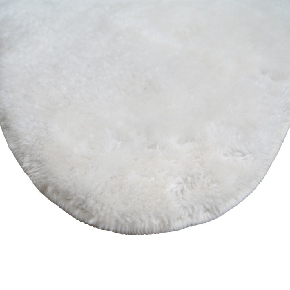 Tapis imitation fourrure blanc 130x190 — vue 4