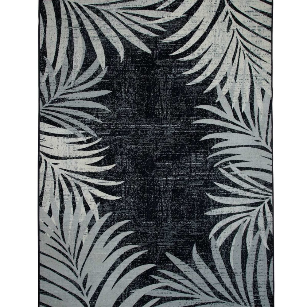 tapis terrasse moderne - noir 160x230
