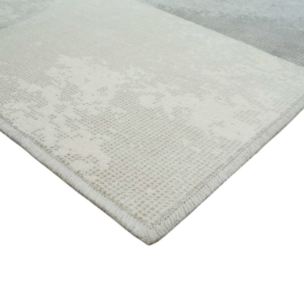 Tapis doux moderne motifs géométriques gris 160x230 — vue 4