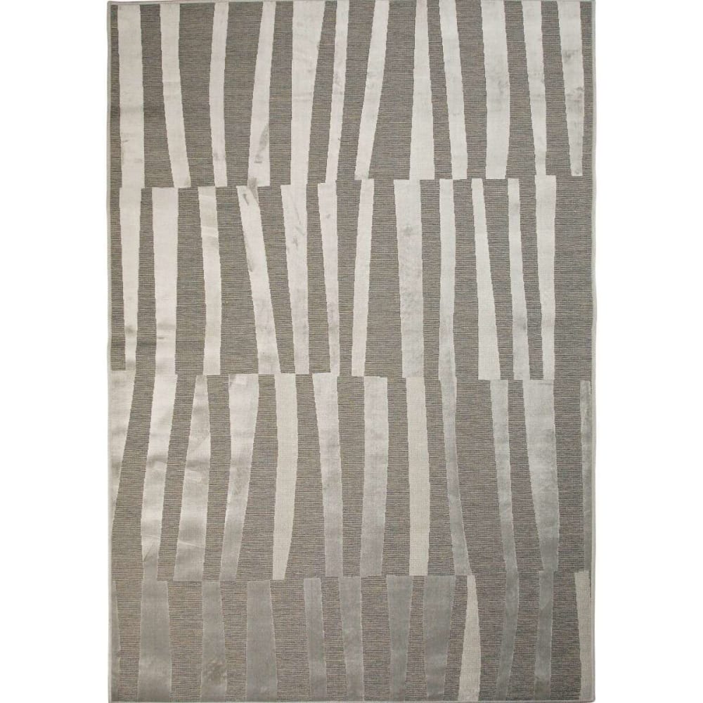 Tapis à relief moderne - gris 120x160
