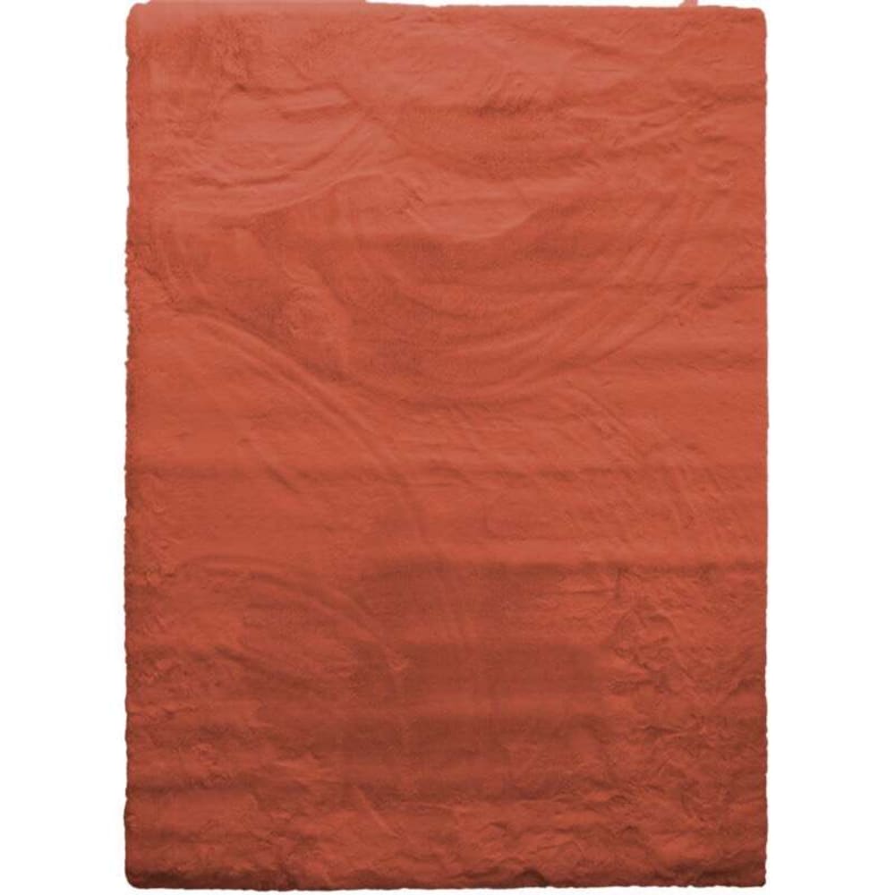 Tapis imitation fourrure extra-doux terracotta 160x220