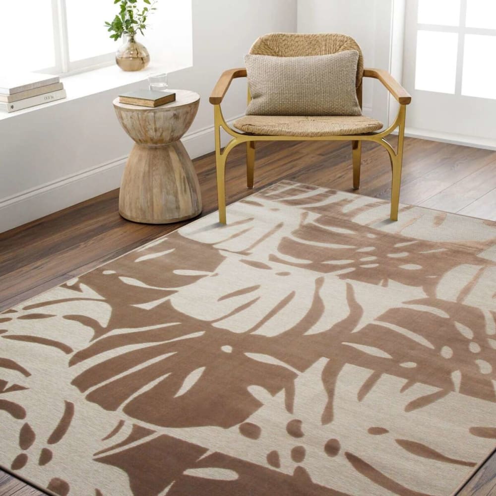 Tapis scandinave moderne doux marron 190x290 — vue 3